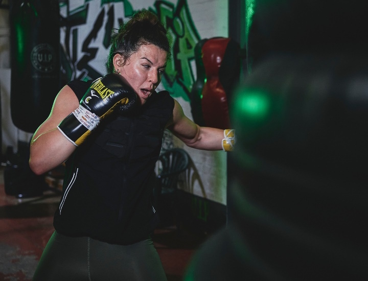 Photos: Chantelle Cameron Putting in Work For Katie Taylor Clash